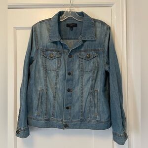 Talbots Petite Denim Jacket in Light Blue Wash